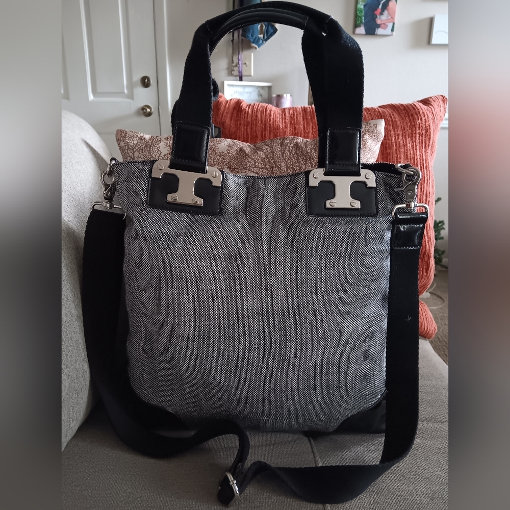 Tory Burch Tweed Tote/Shoulder Bag EUC